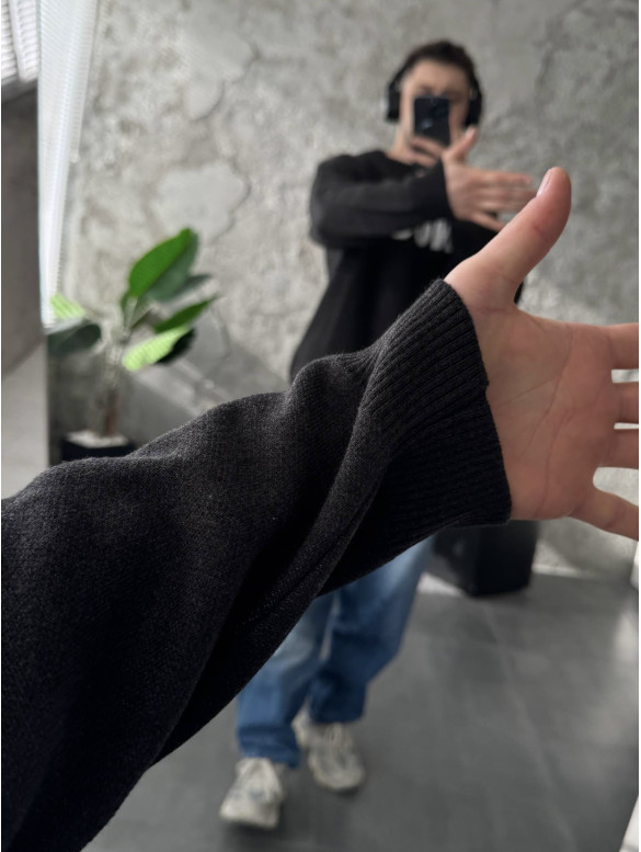 Oversize світшот з надписом