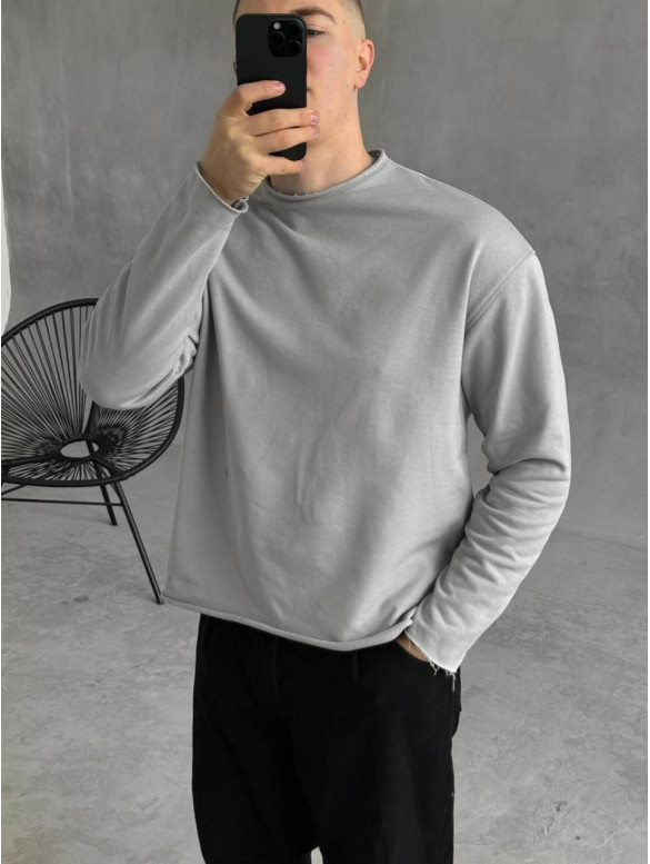 Лонгслів з необробленими краями