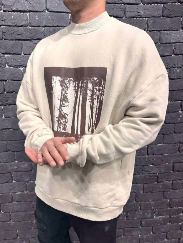 Oversize світшот з принтом