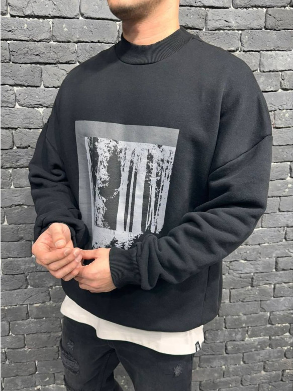 Oversize світшот з принтом