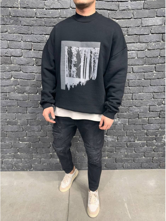 Oversize світшот з принтом