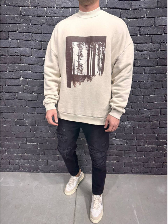Oversize світшот з принтом