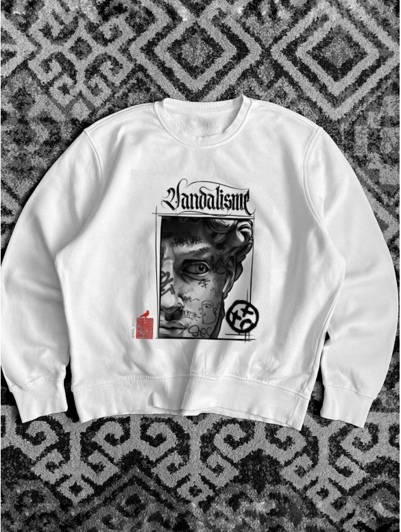 Oversize лонгслів з принтом