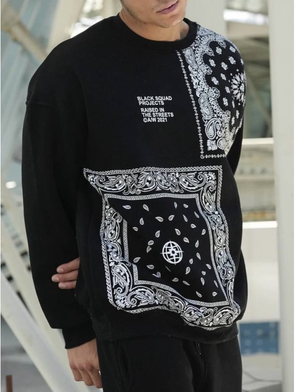 Oversize світшот з принтом
