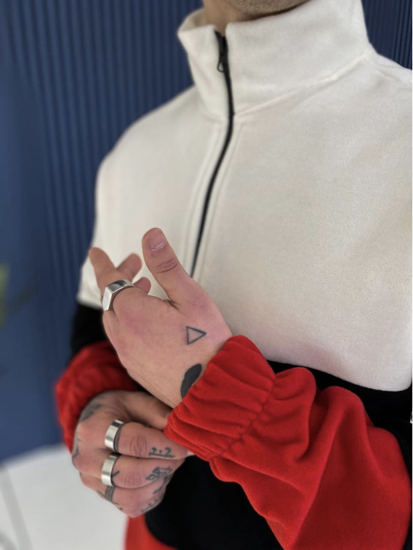 Плюшева oversize кофта із блискавкою