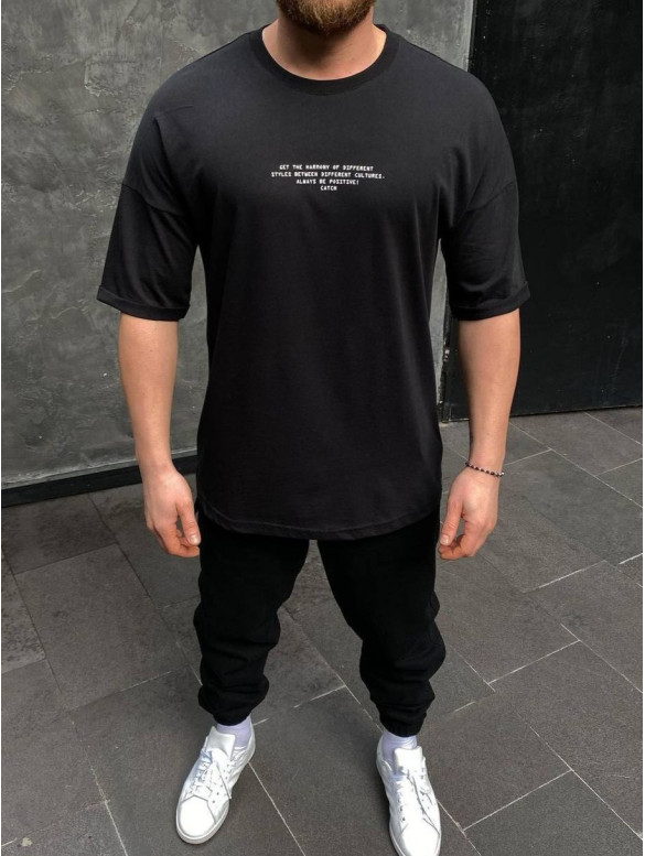 Oversize футболка з надписом