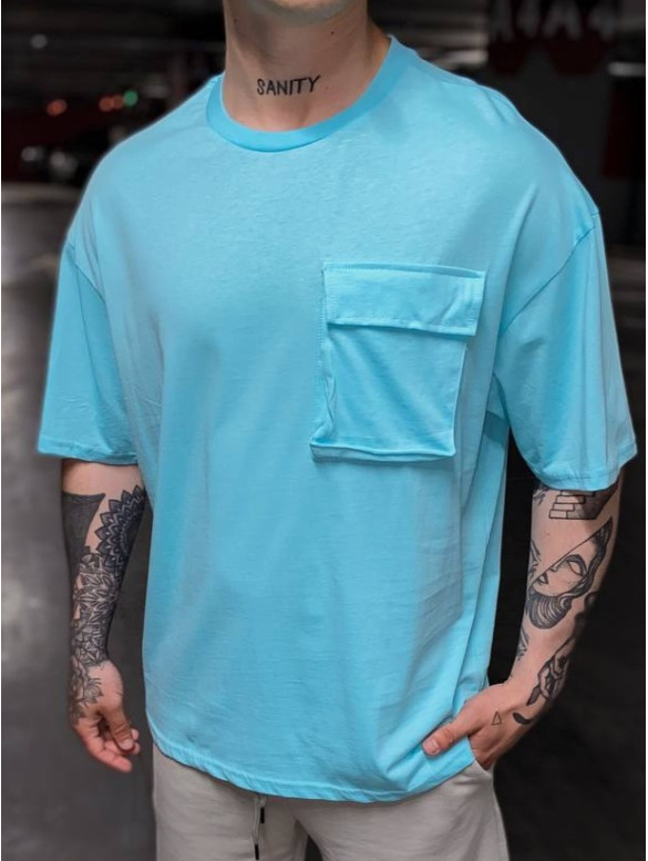 Oversize футболка з кишенею