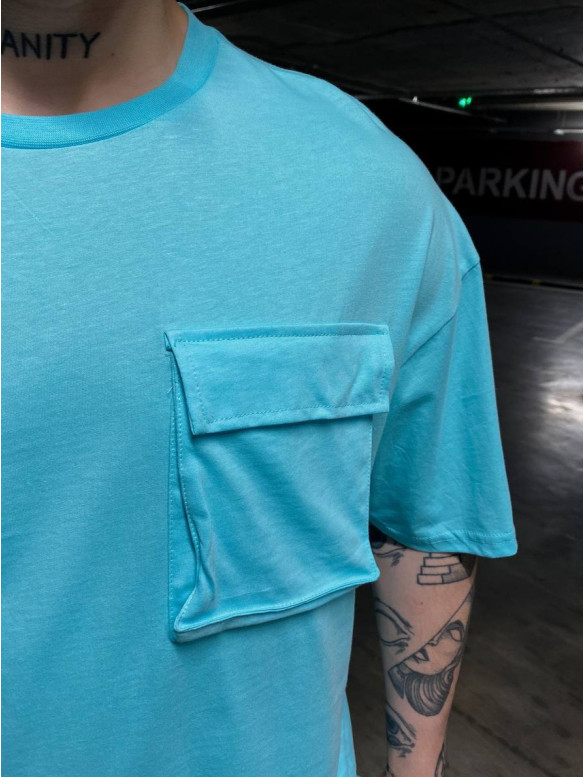 Oversize футболка з кишенею