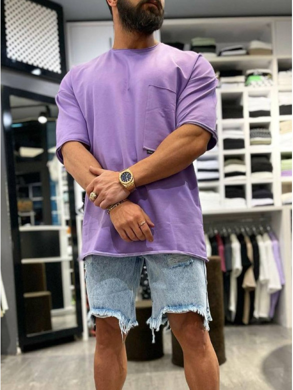 Oversize футболка з кишенею