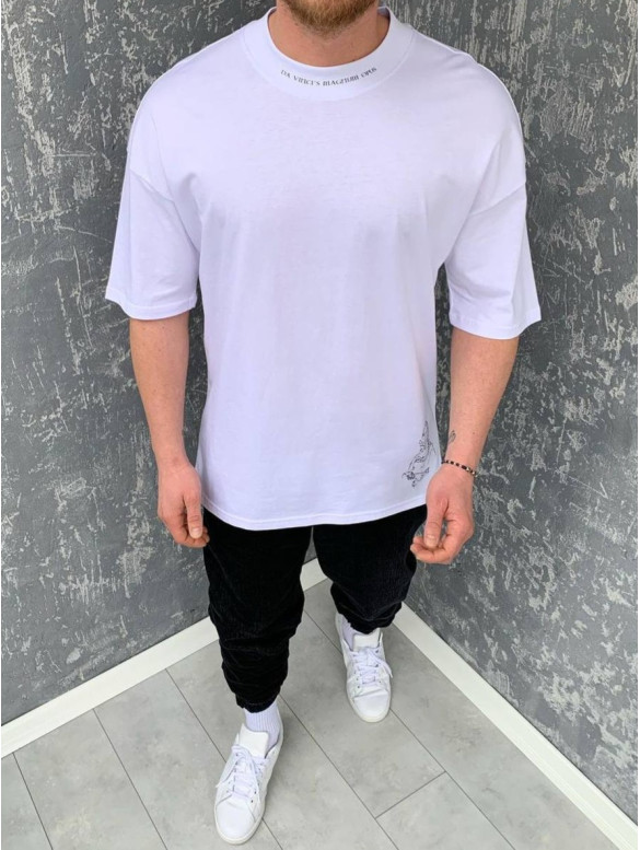 Oversize футболка з принтом