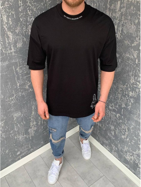 Oversize футболка з принтом