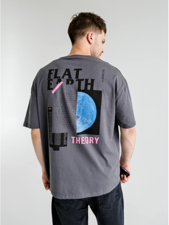 Oversize футболка з принтом