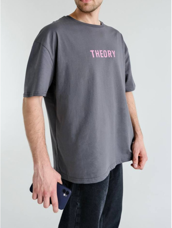Oversize футболка з принтом
