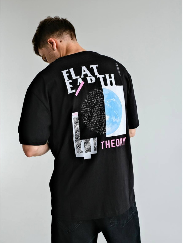 Oversize футболка з принтом