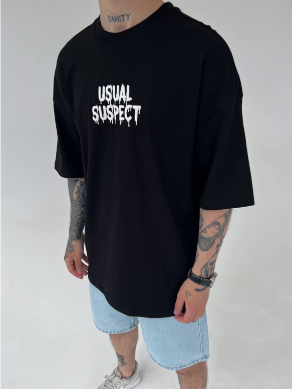Oversize футболка з принтом