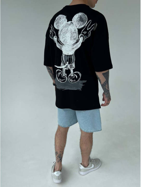 Oversize футболка з принтом