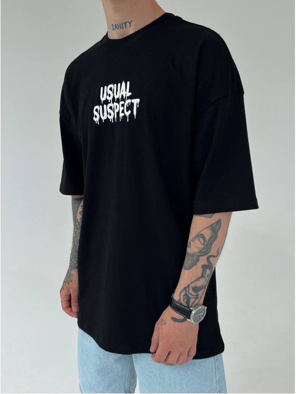 Oversize футболка з принтом