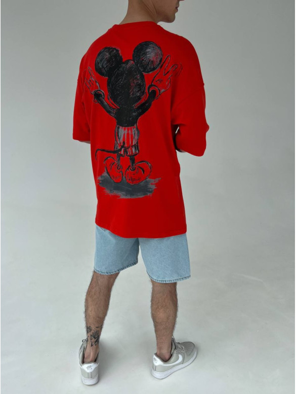 Oversize футболка з принтом