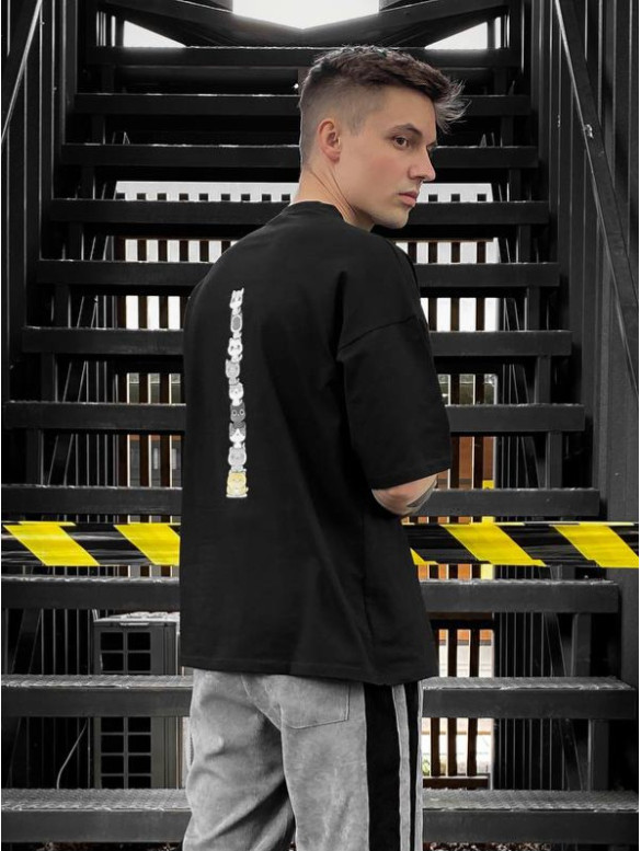 Oversize футболка з принтом