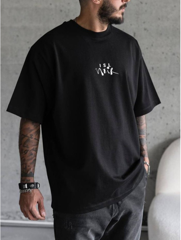 Oversize футболка з принтом
