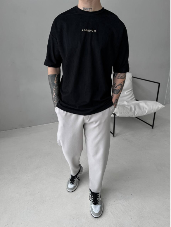 Вельветова oversize футболка