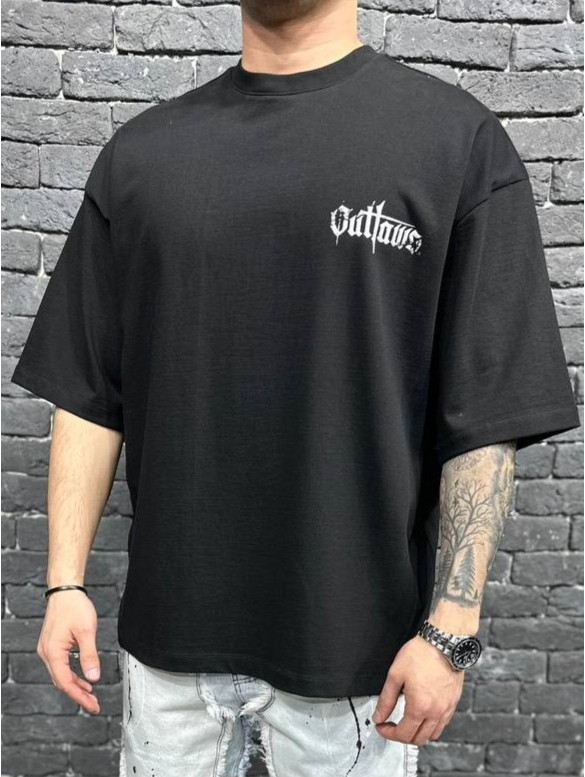 Oversize футболка з принтом