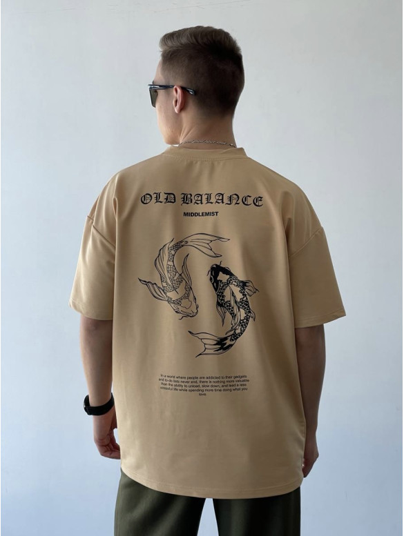 Футболка oversize з принтом