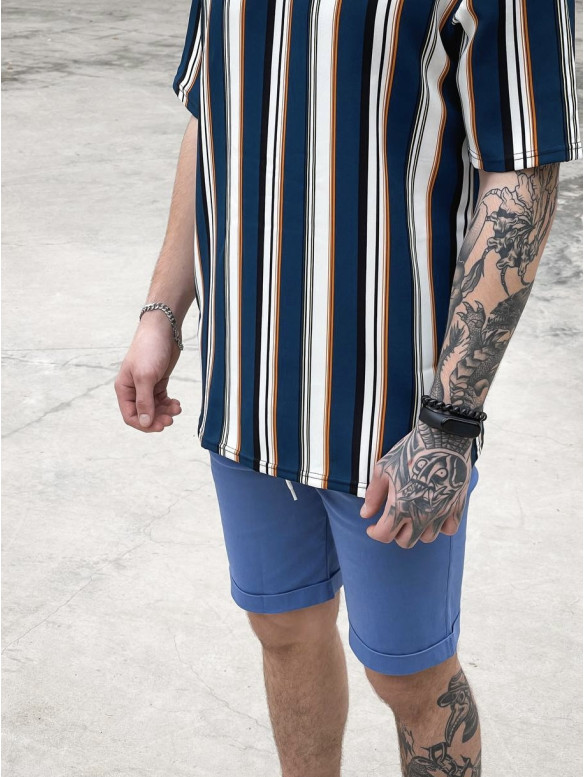 Oversize футболка у смужку
