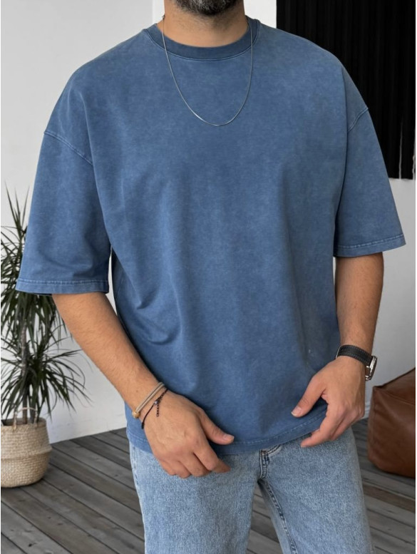 Oversize футболка з вивареної тканини