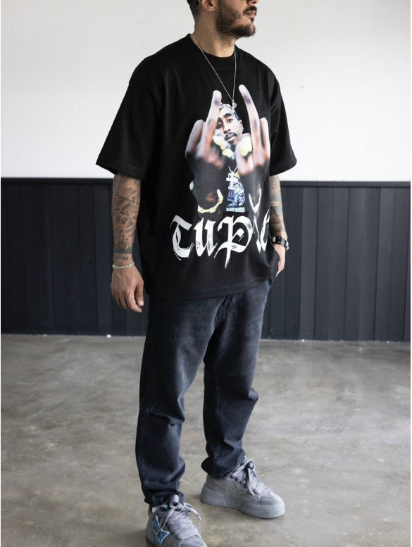 Oversize футболка з принтом