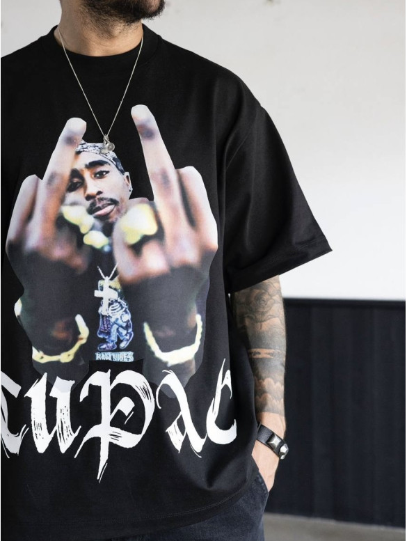 Oversize футболка з принтом