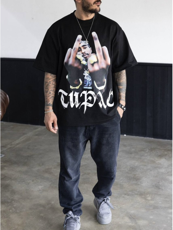 Oversize футболка з принтом