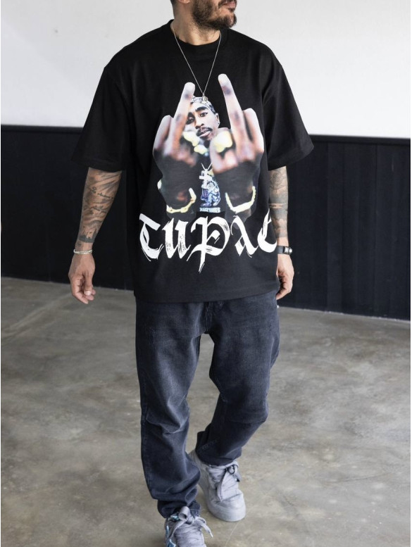 Oversize футболка з принтом