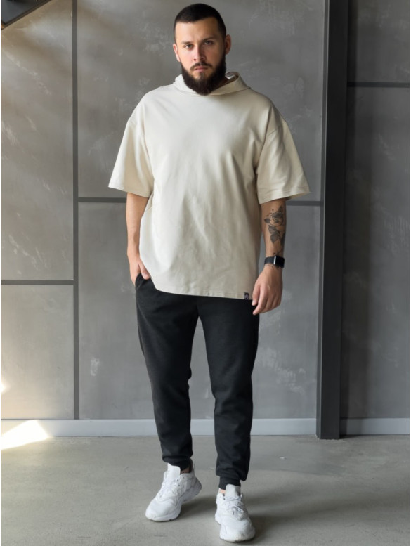 Oversize футболка з капюшоном
