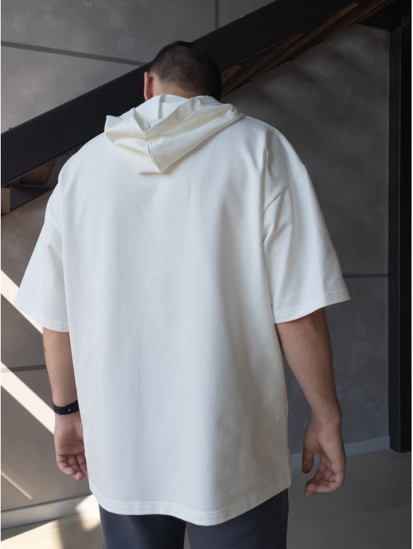 Oversize футболка з капюшоном
