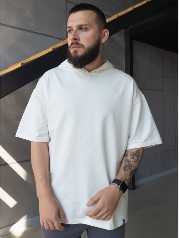 Oversize футболка з капюшоном