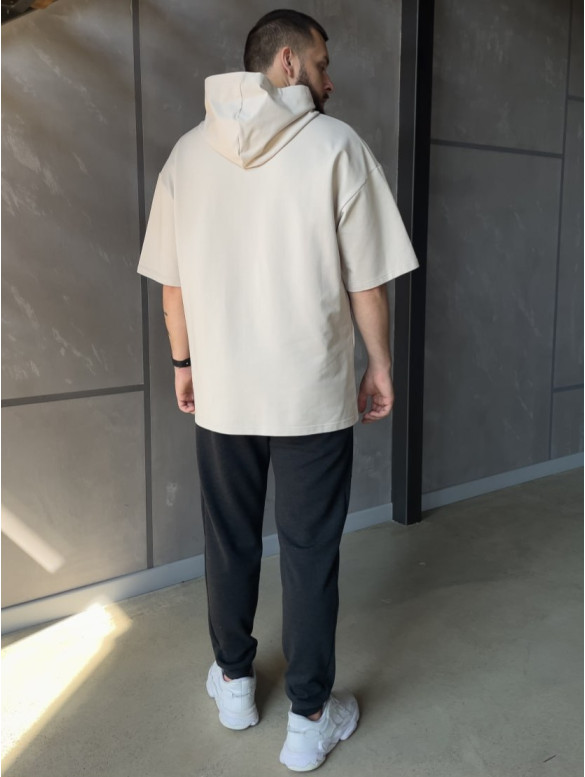 Oversize футболка з капюшоном