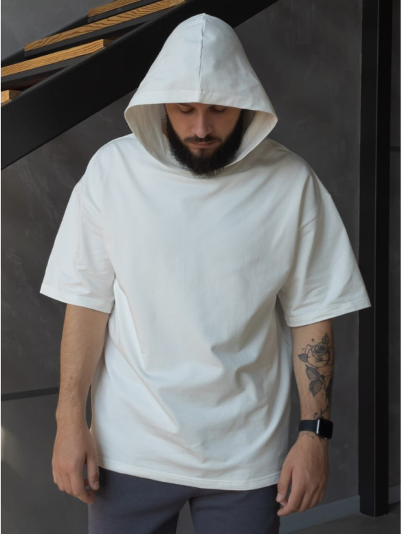 Oversize футболка з капюшоном