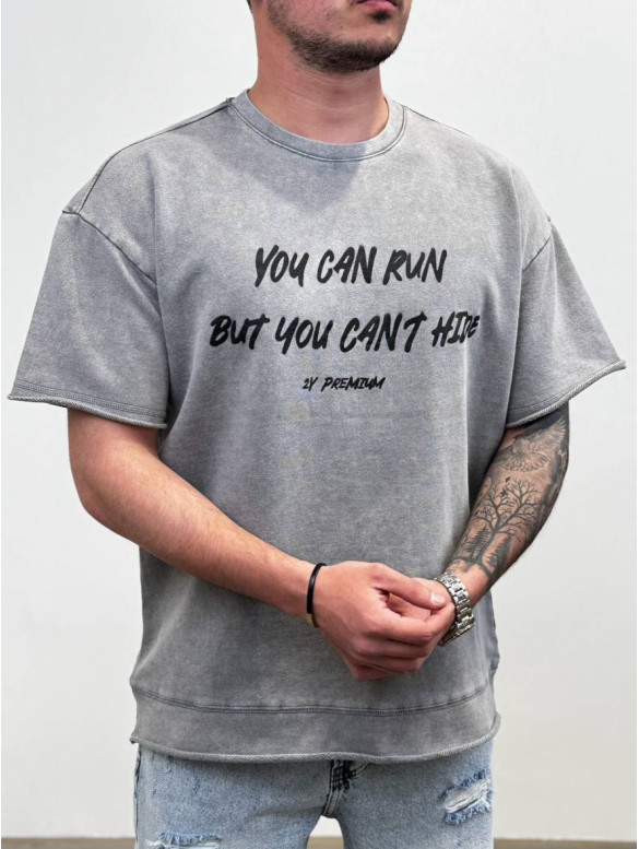 Oversize футболка з принтом