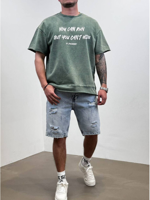 Oversize футболка з принтом
