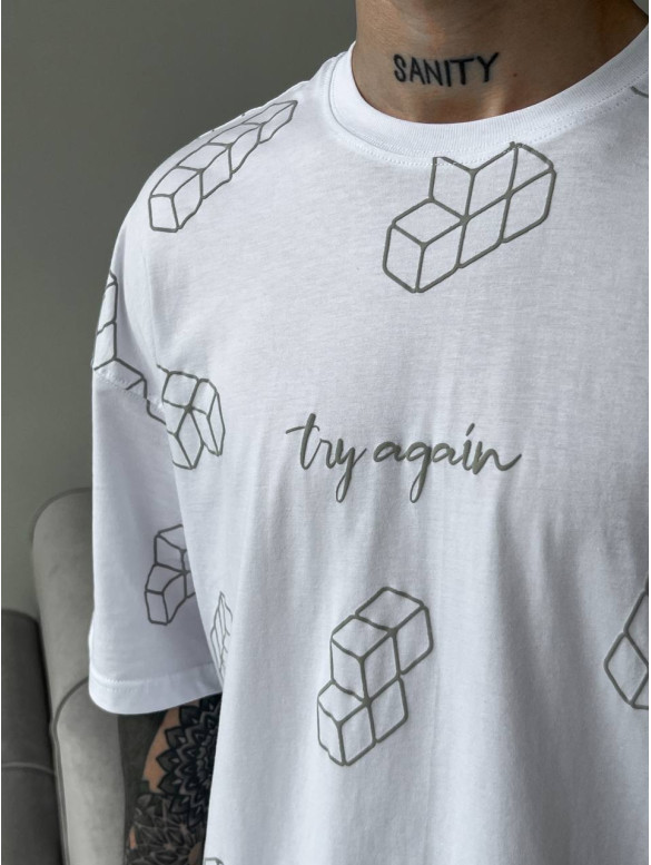 Oversize футболка з принтом