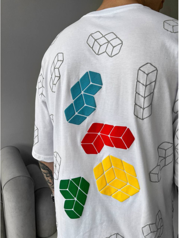 Oversize футболка з принтом