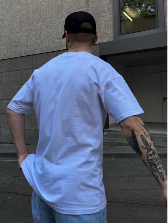 Oversize футболка з принтом