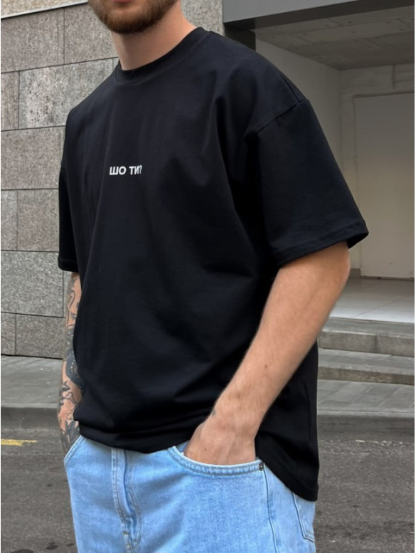 Oversize футболка з принтом