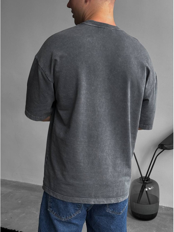 Oversize футболка з вивареної тканини