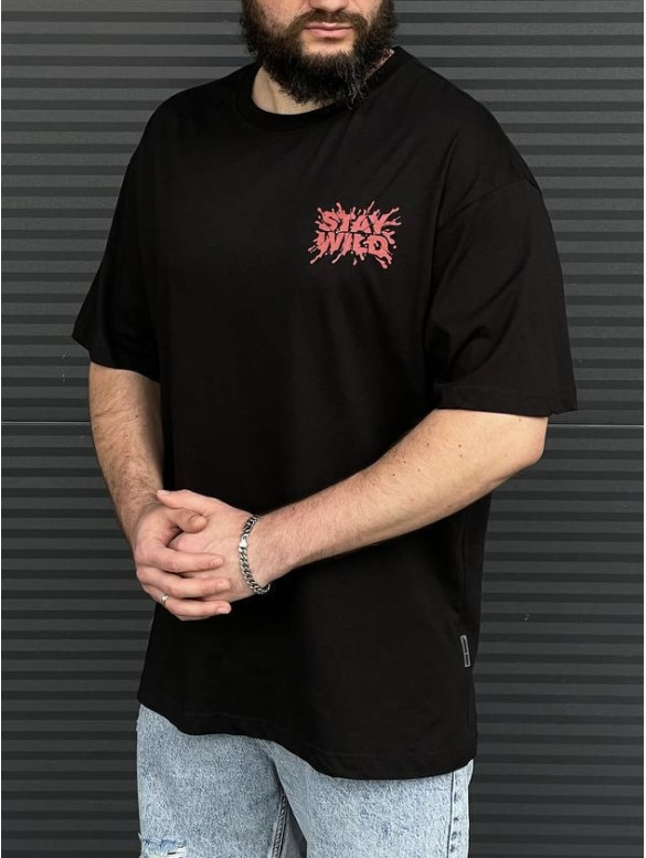 Oversize футболка з принтом
