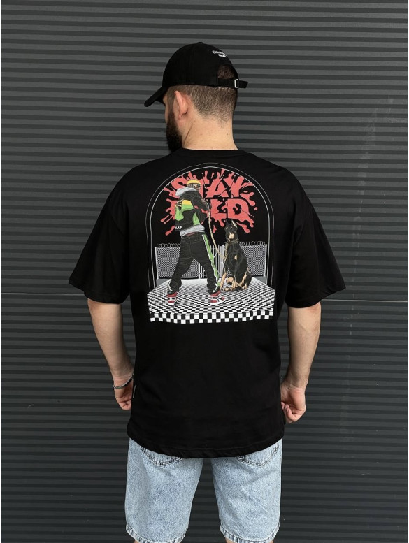 Oversize футболка з принтом