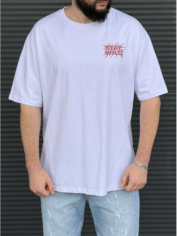 Oversize футболка з принтом