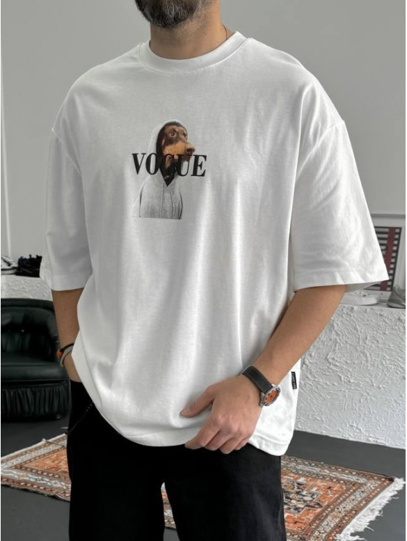 Oversize футболка з принтом