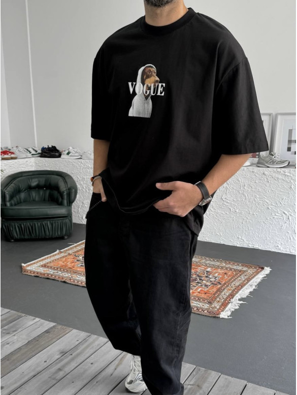 Oversize футболка з принтом